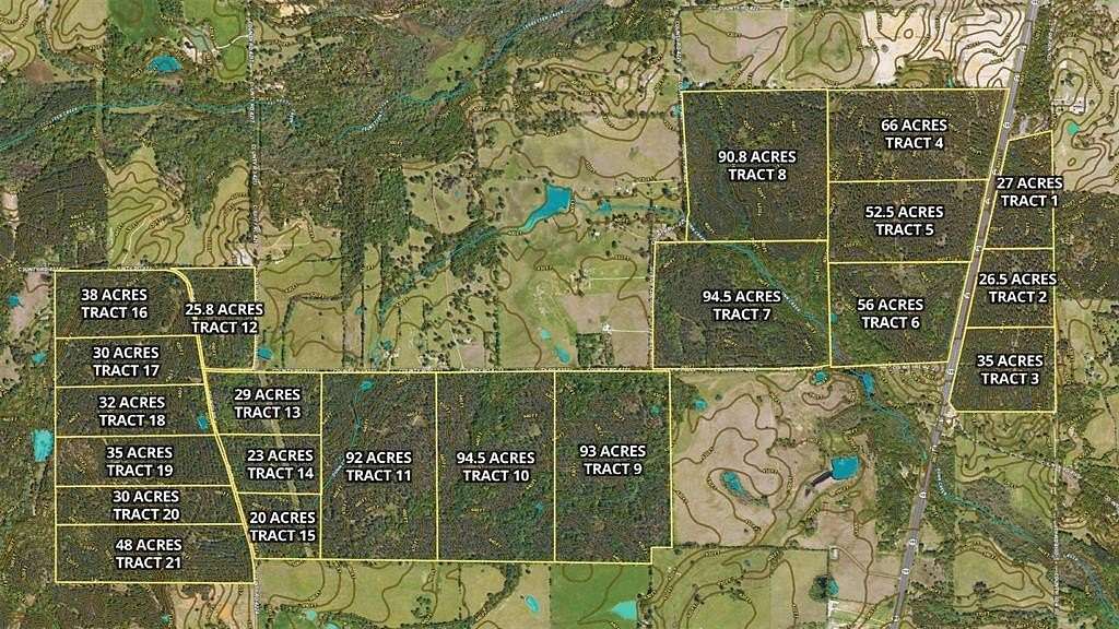 92 Acres of Land for Sale in Frankston, Texas