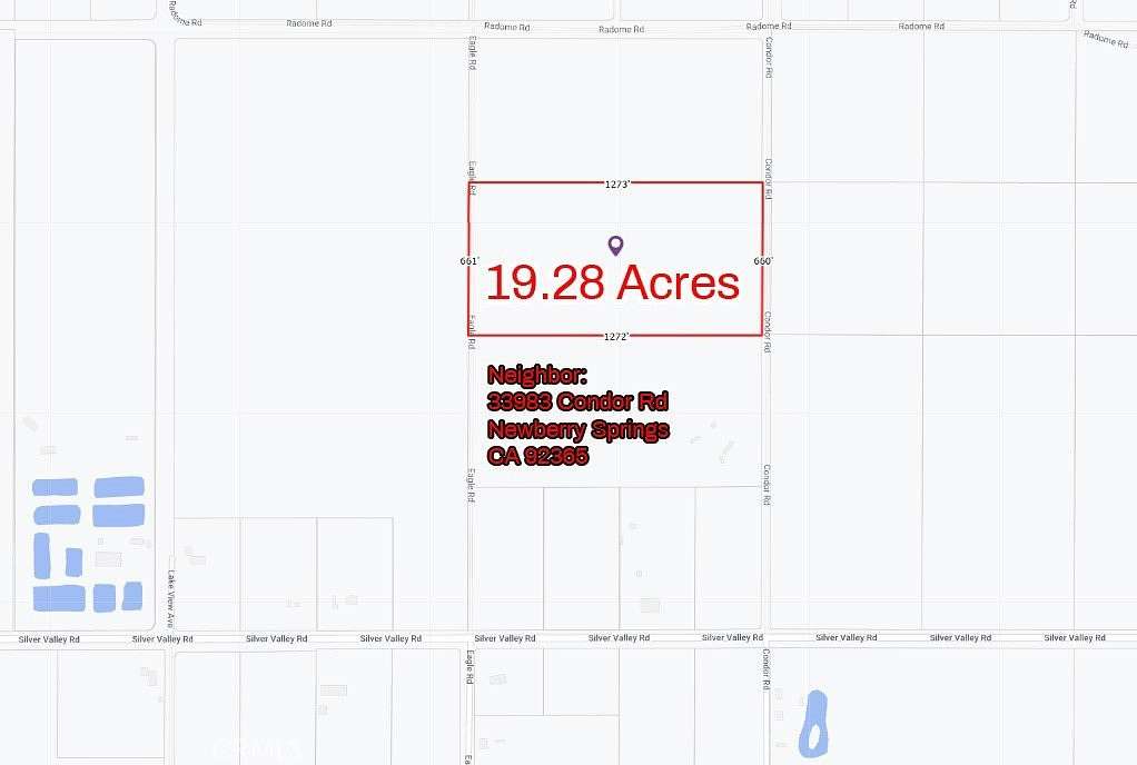 19.28 Acres of Recreational Land for Sale in Newberry Springs, California