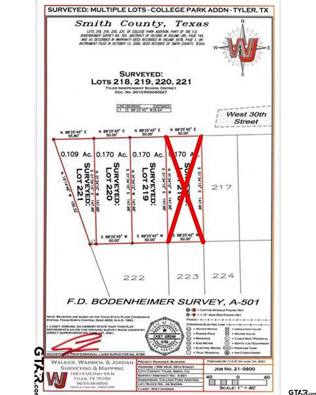 0.45 Acres of Residential Land for Sale in Tyler, Texas