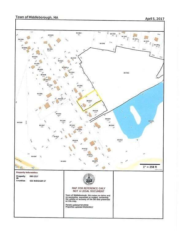 15.2 Acres of Land with Home for Sale in Middleboro, Massachusetts