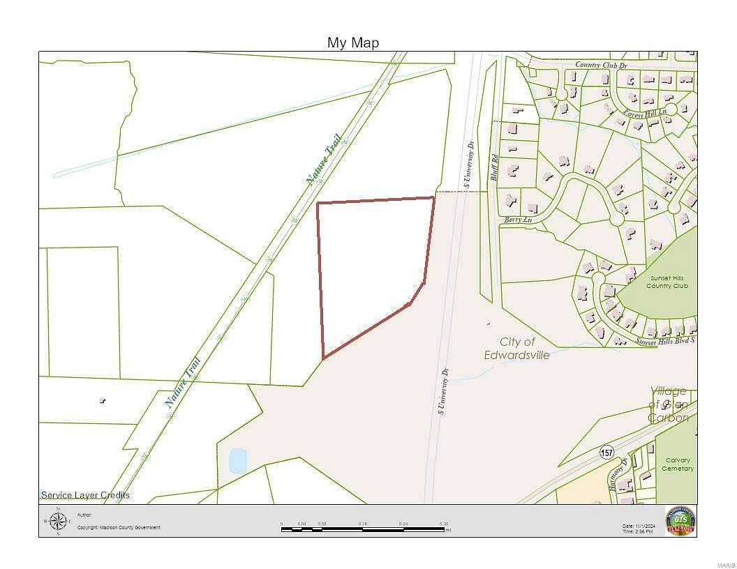 18.98 Acres of Agricultural Land for Sale in Edwardsville, Illinois