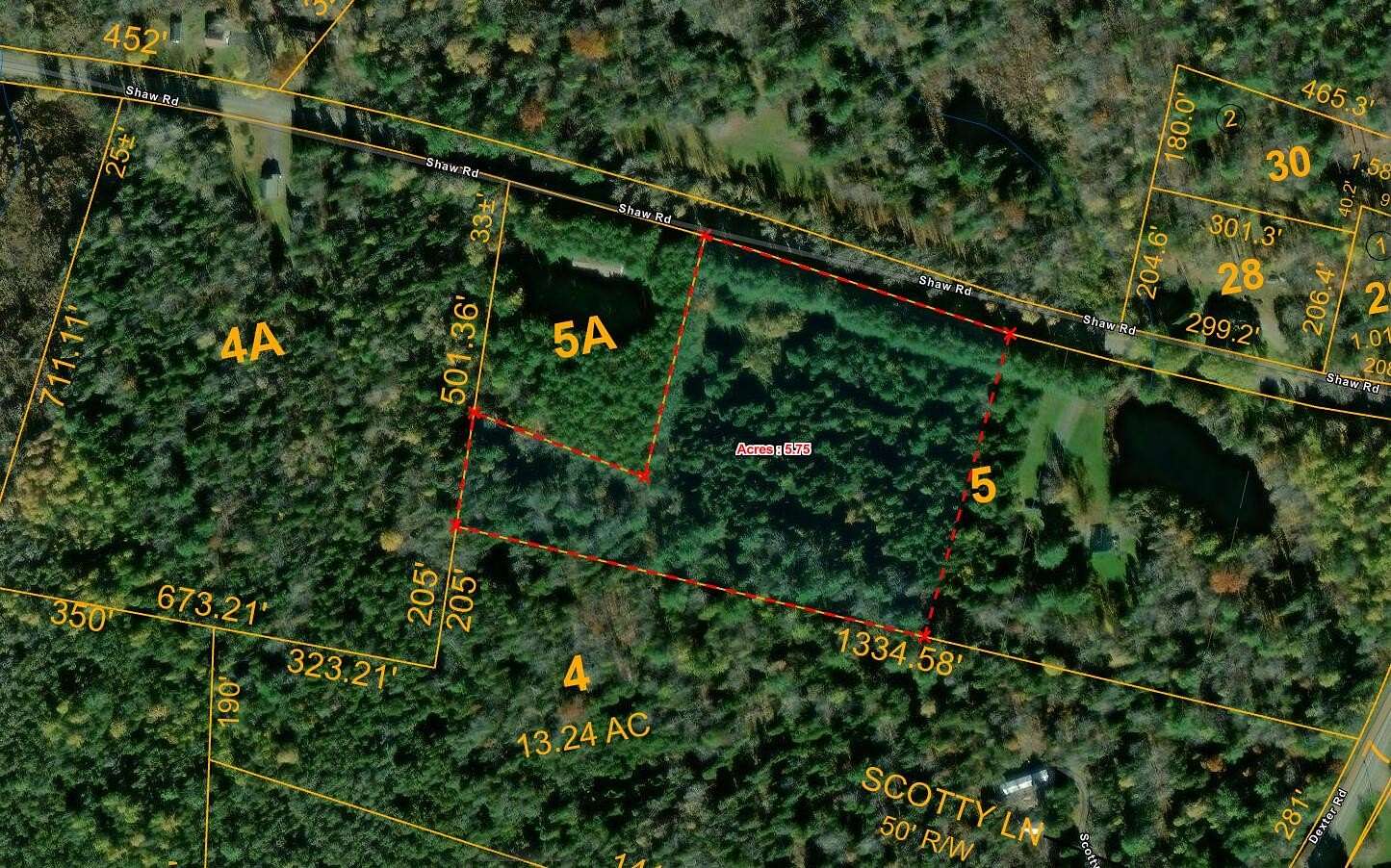 5.75 Acres of Residential Land for Sale in Dover-Foxcroft, Maine