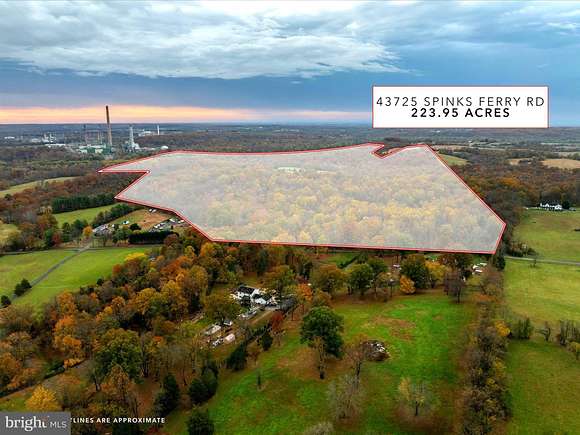 223.95 Acres of Land for Sale in Leesburg, Virginia