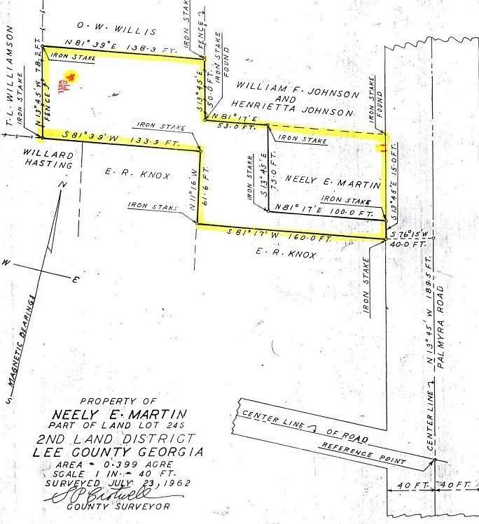 0.57 Acres of Residential Land for Sale in Leesburg, Georgia