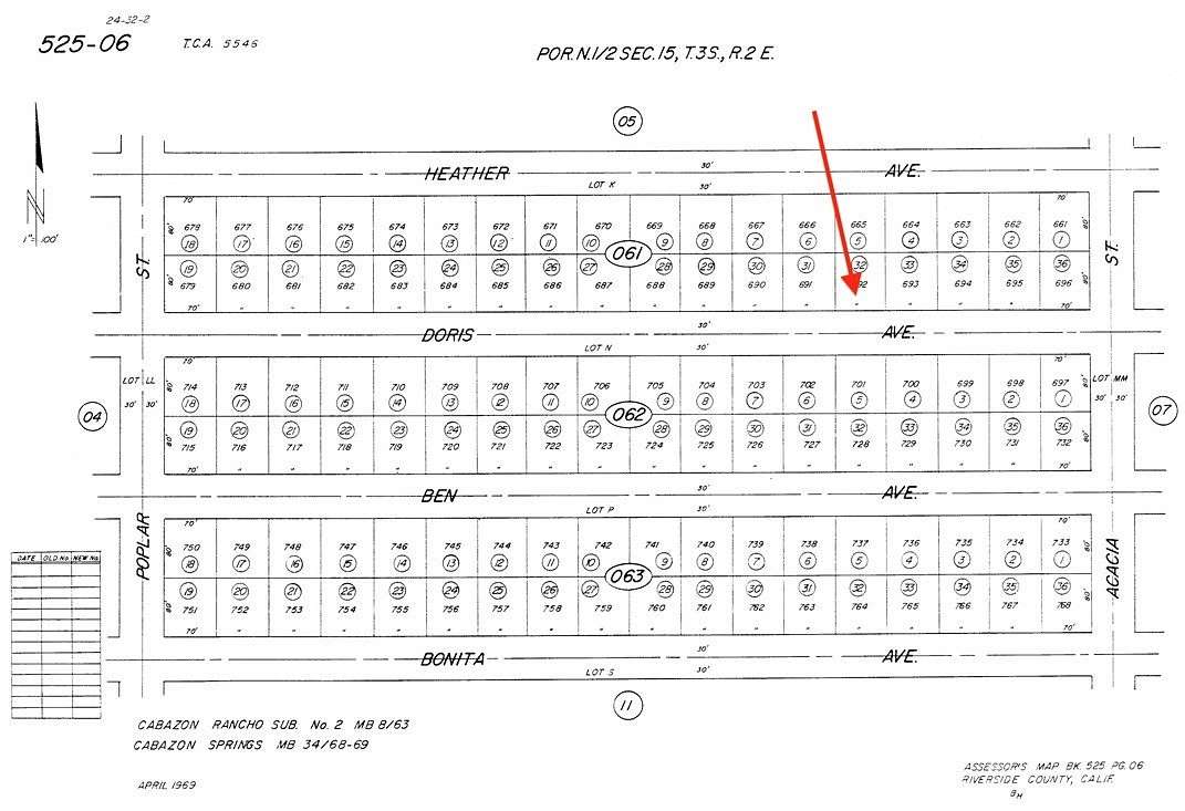 0.13 Acres of Residential Land for Sale in Cabazon, California