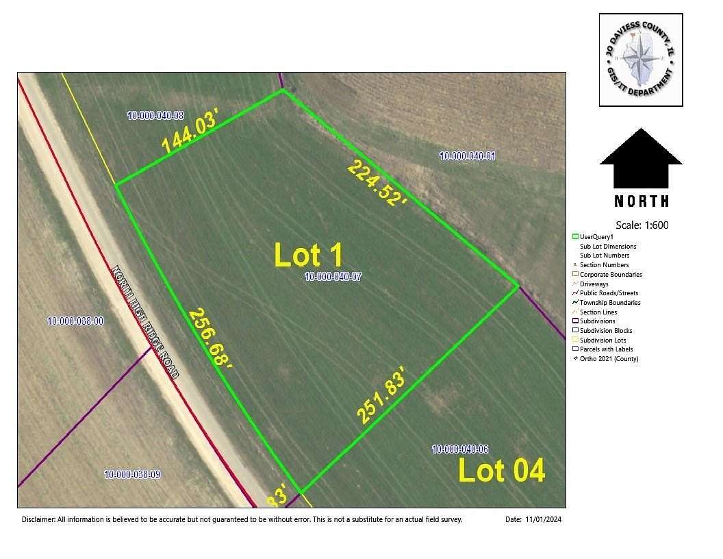 1 Acre of Residential Land for Sale in East Dubuque, Illinois