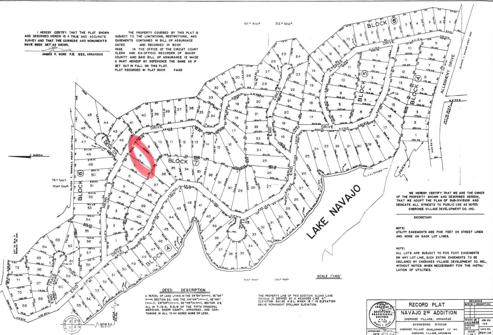 0.35 Acres of Residential Land for Sale in Cherokee Village, Arkansas