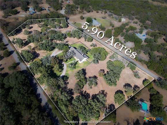 5.9 Acres of Residential Land with Home for Sale in Lampasas, Texas