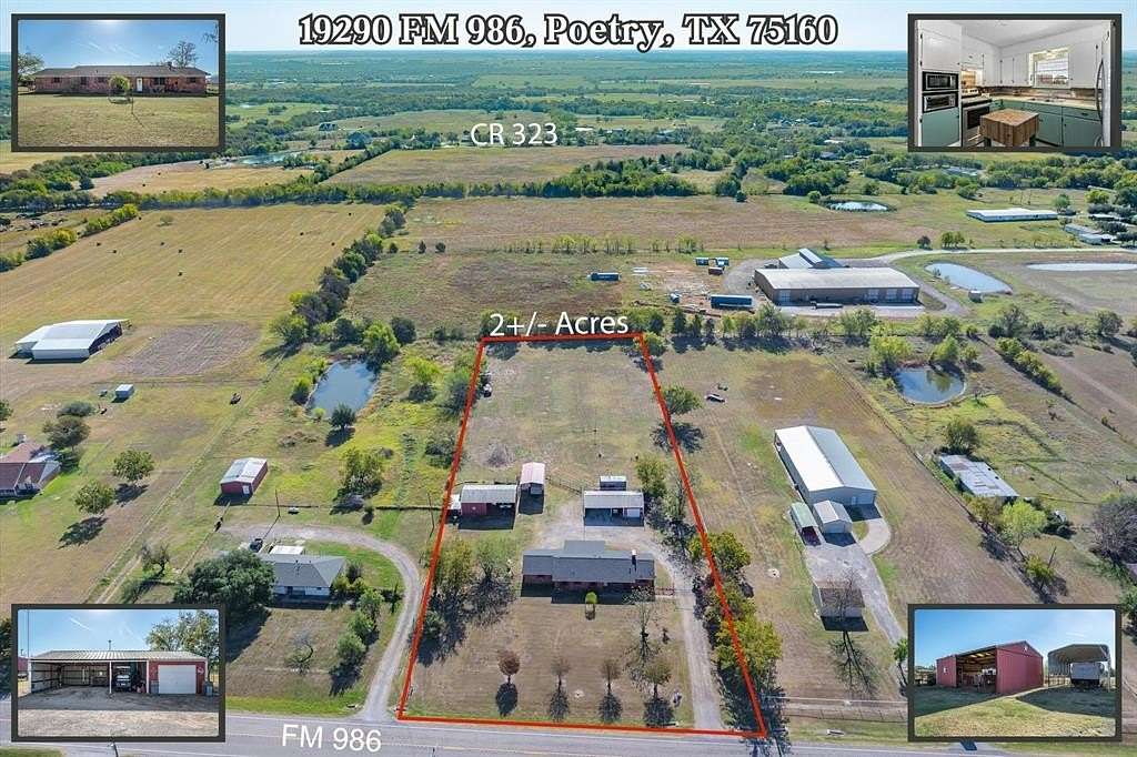 2.357 Acres of Residential Land with Home for Sale in Poetry, Texas