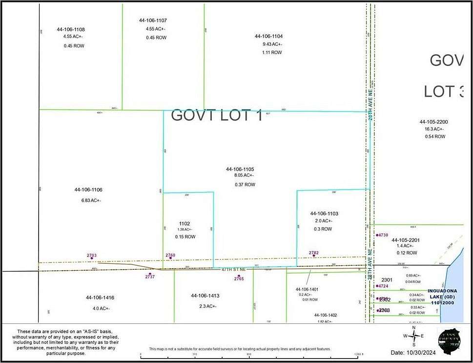 8.05 Acres of Land for Sale in Longville, Minnesota