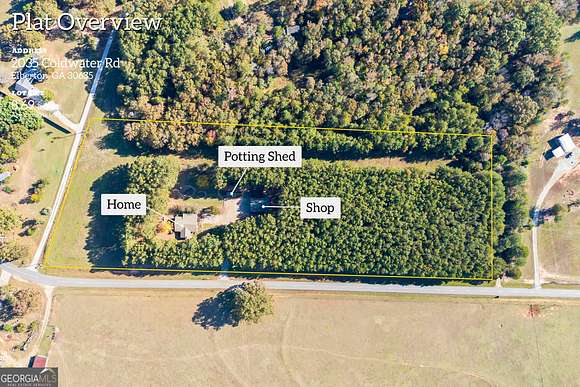 8.69 Acres of Land with Home for Sale in Elberton, Georgia