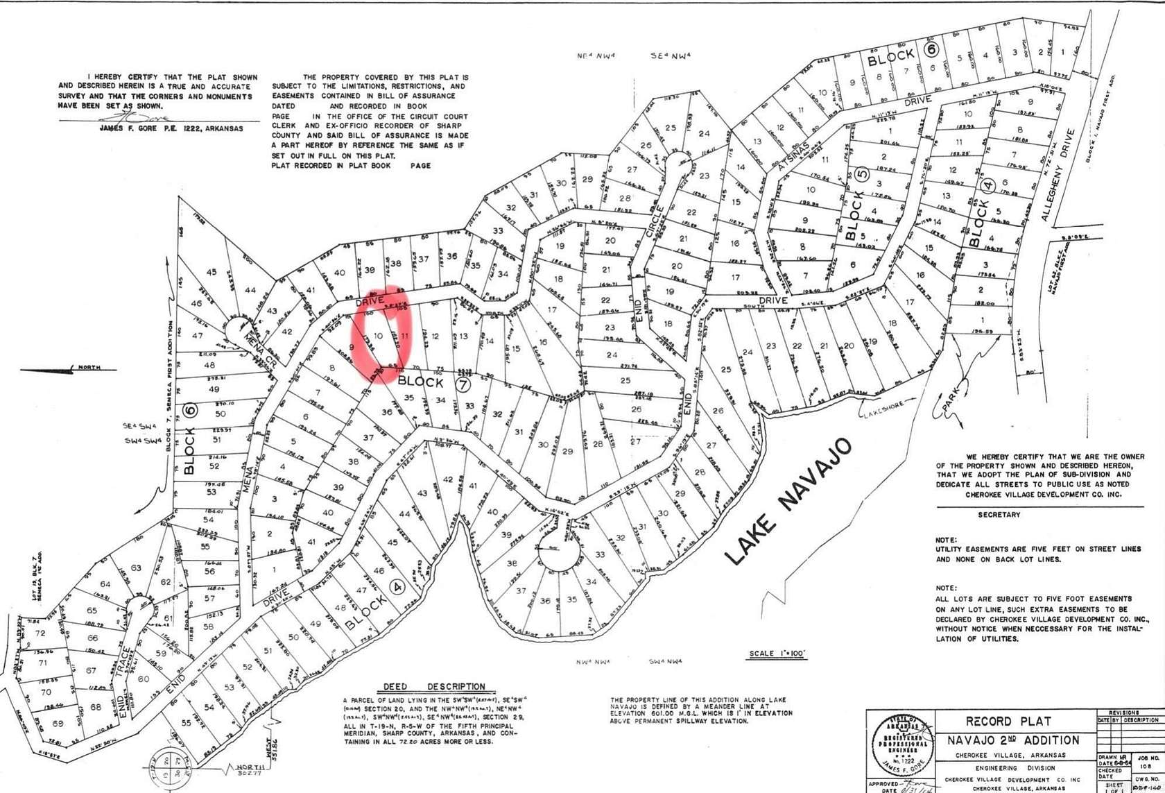 0.32 Acres of Residential Land for Sale in Cherokee Village, Arkansas