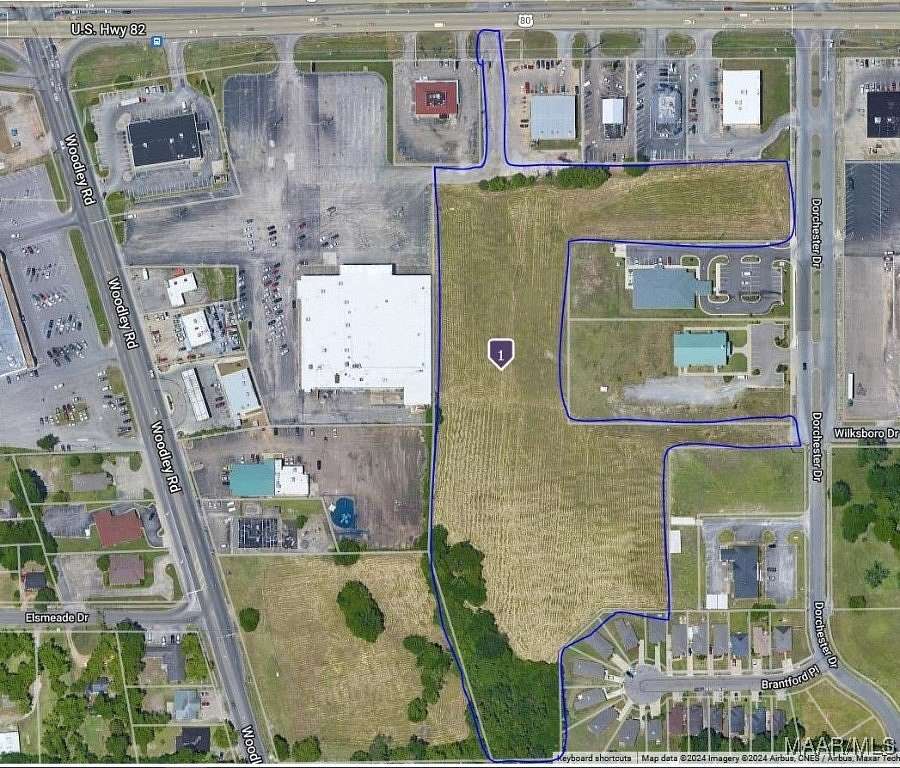 9.9 Acres of Commercial Land for Sale in Montgomery, Alabama