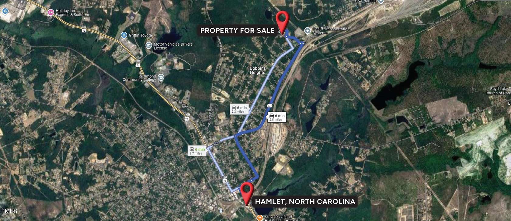 2 Acres of Residential Land for Sale in Hamlet, North Carolina