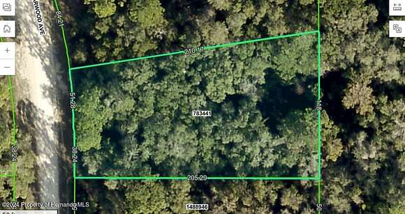 0.49 Acres of Residential Land for Sale in Weeki Wachee, Florida