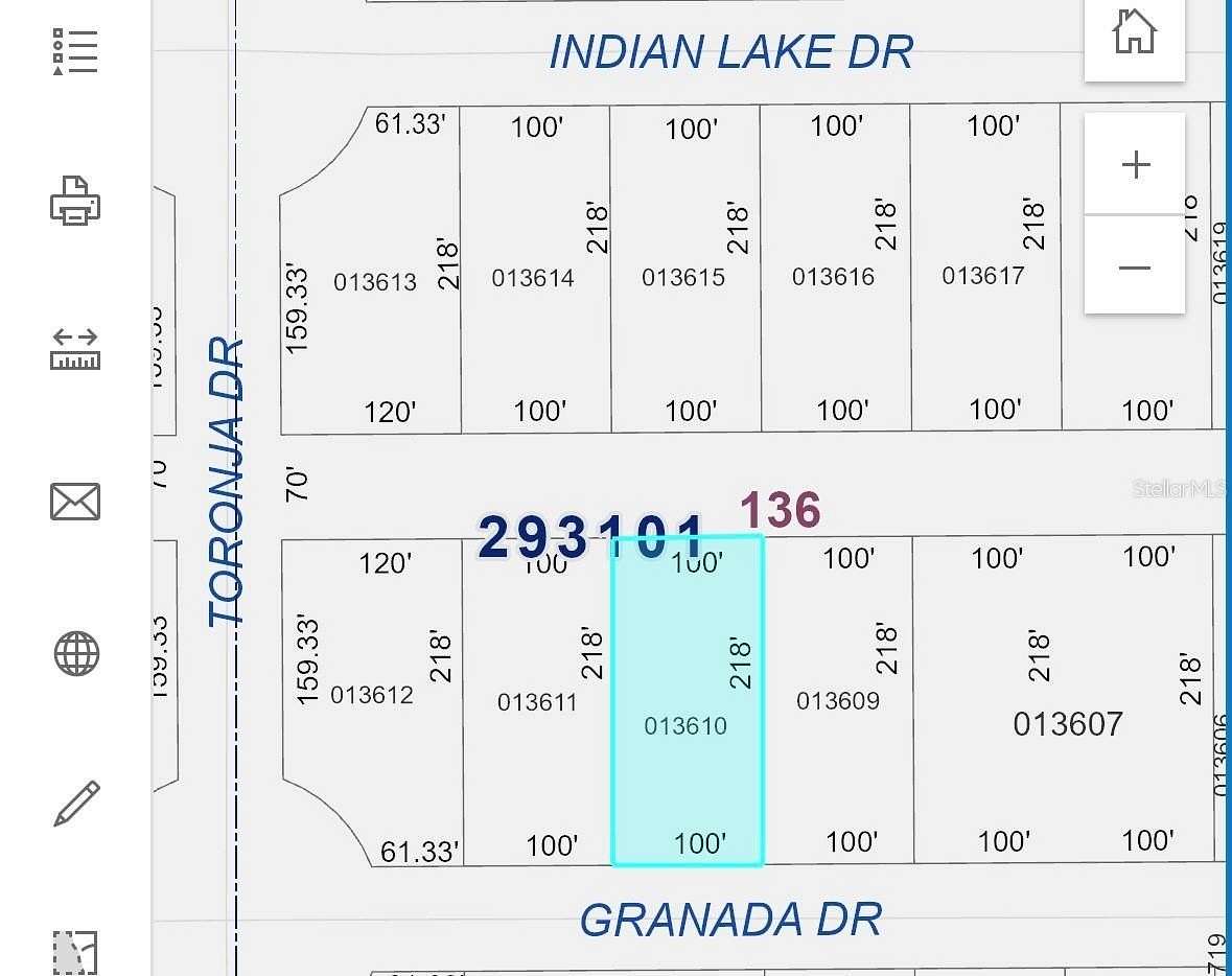 0.5 Acres of Residential Land for Sale in Indian Lake Estates, Florida