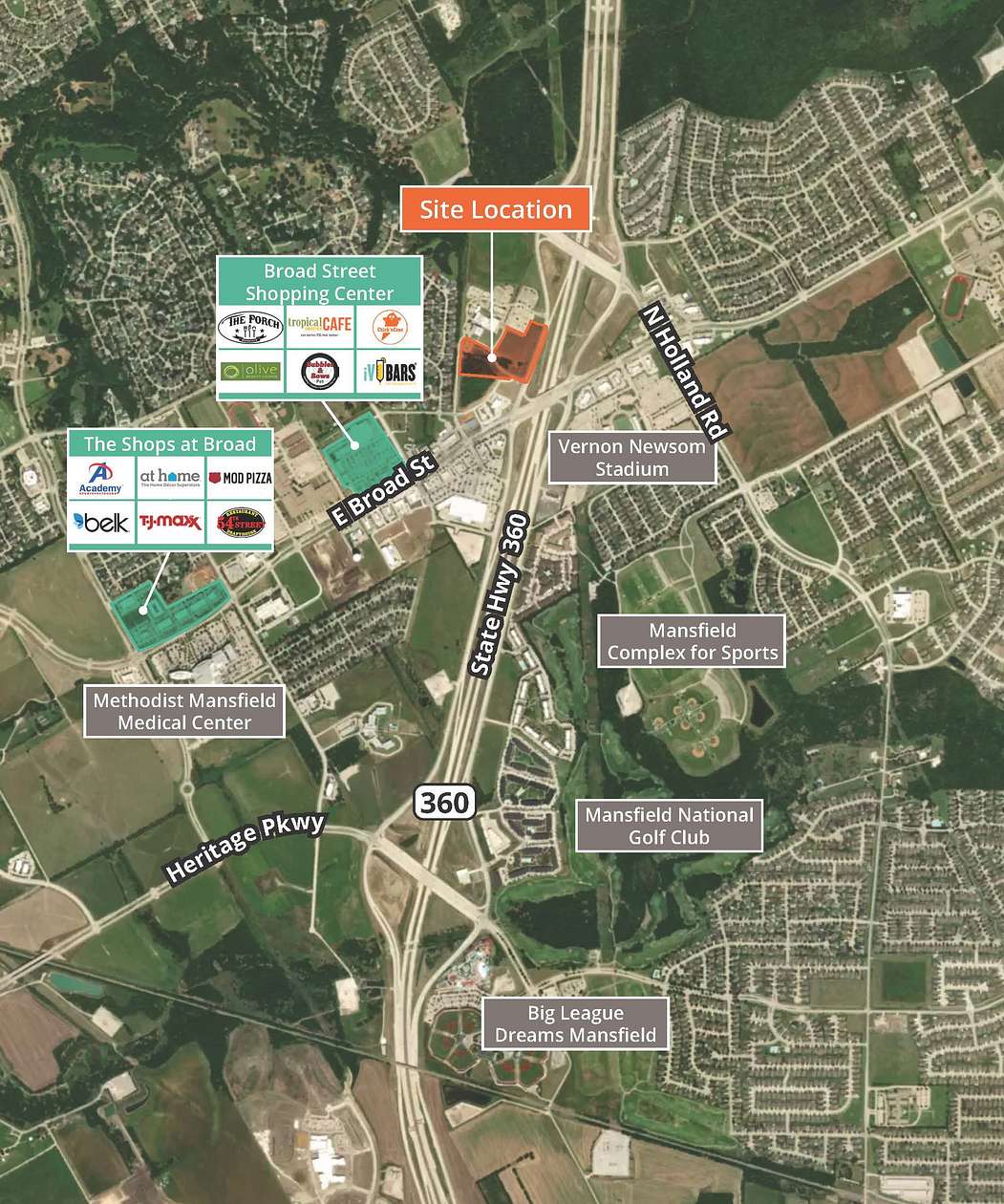 12.7 Acres of Commercial Land for Sale in Mansfield, Texas