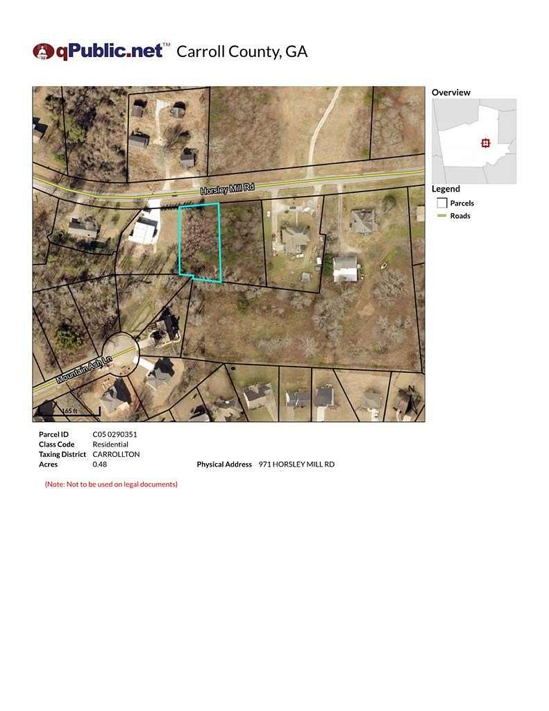 0.504 Acres of Land for Sale in Carrollton, Georgia