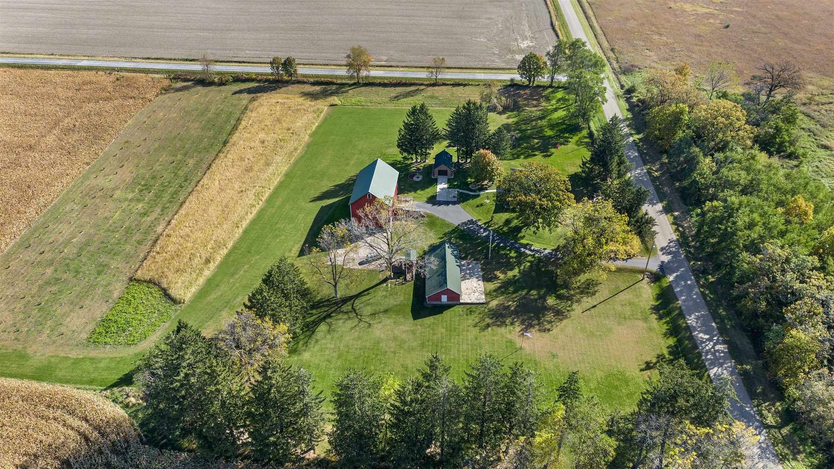 7.48 Acres of Land with Home for Sale in Poynette, Wisconsin