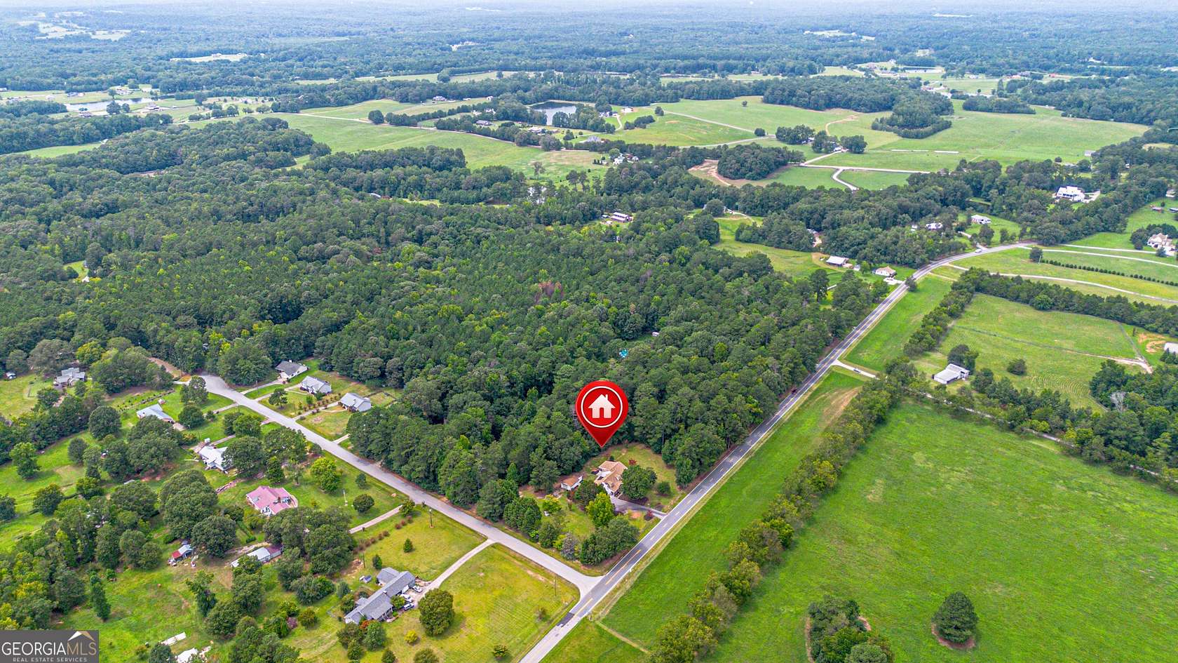 2 Acres of Residential Land with Home for Sale in Brooks, Georgia