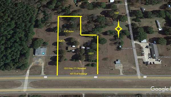 4.35 Acres of Commercial Land for Sale in Stonewall, Louisiana