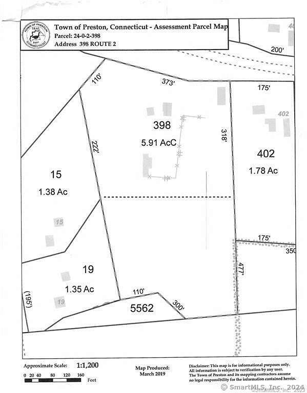 5.65 Acres of Commercial Land for Sale in Preston Town, Connecticut