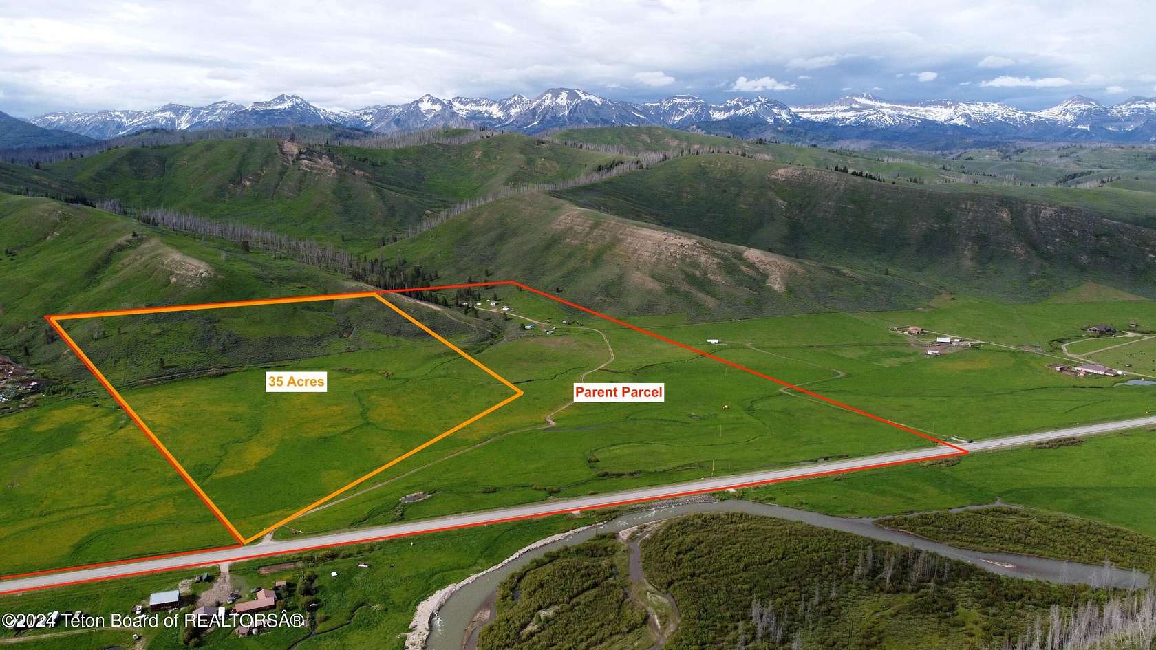 35 Acres of Recreational Land & Farm for Sale in Bondurant, Wyoming