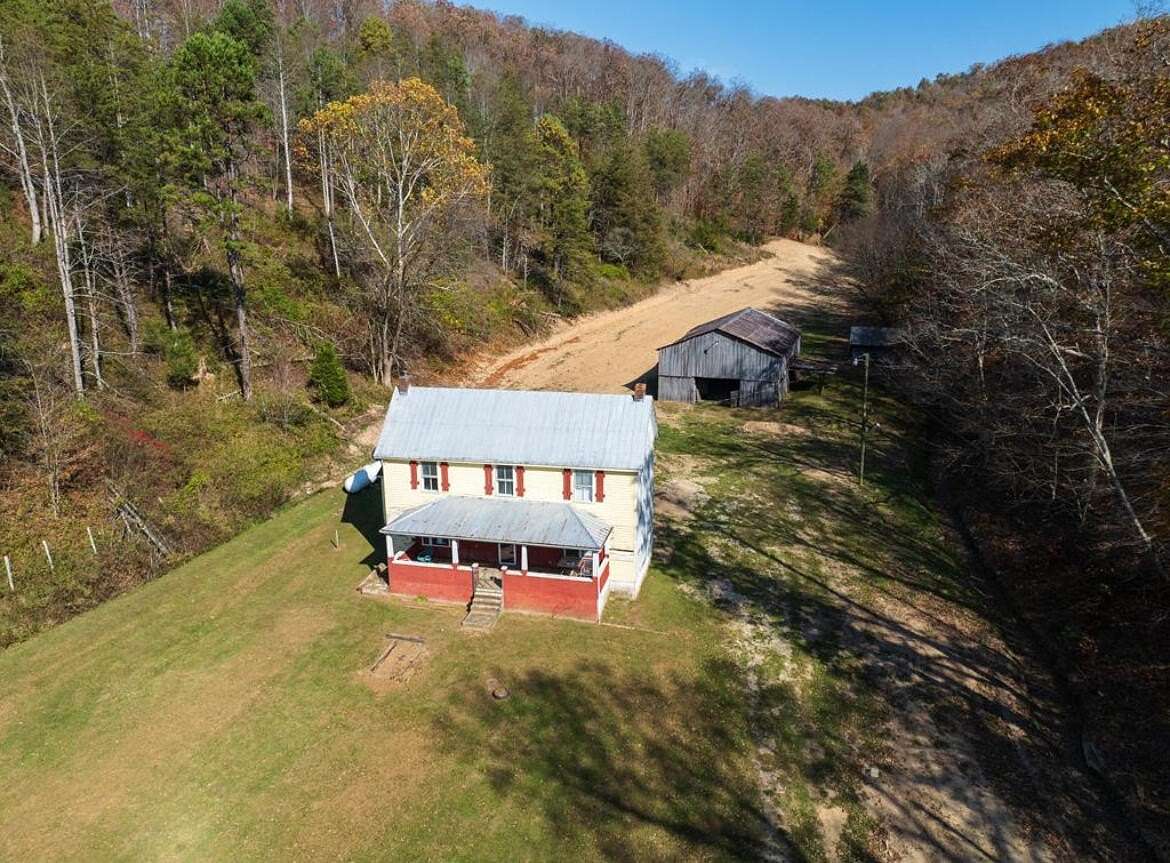 27.5 Acres of Land with Home for Sale in Webbville, Kentucky