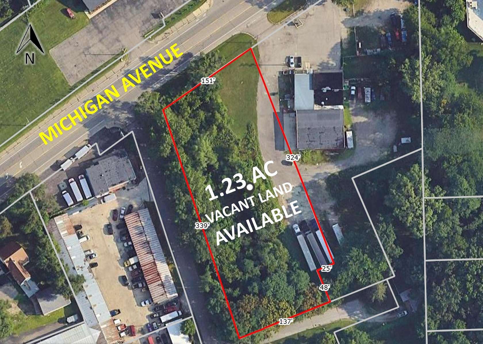 1.23 Acres of Commercial Land for Sale in Ypsilanti, Michigan