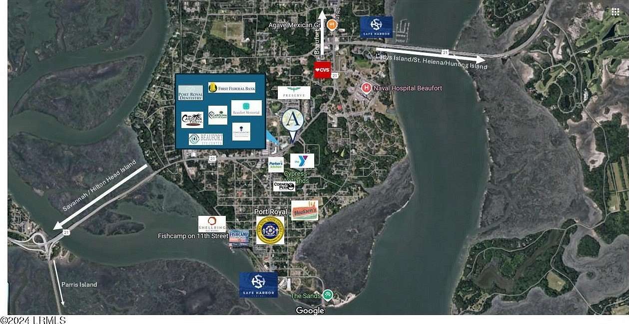 1.02 Acres of Commercial Land for Lease in Port Royal, South Carolina