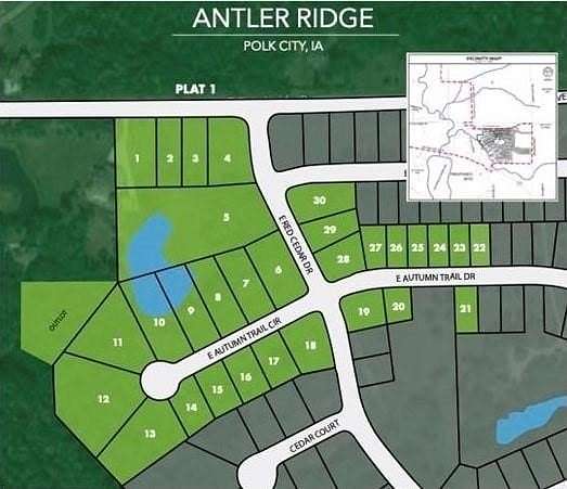 0.2 Acres of Residential Land for Sale in Polk City, Iowa