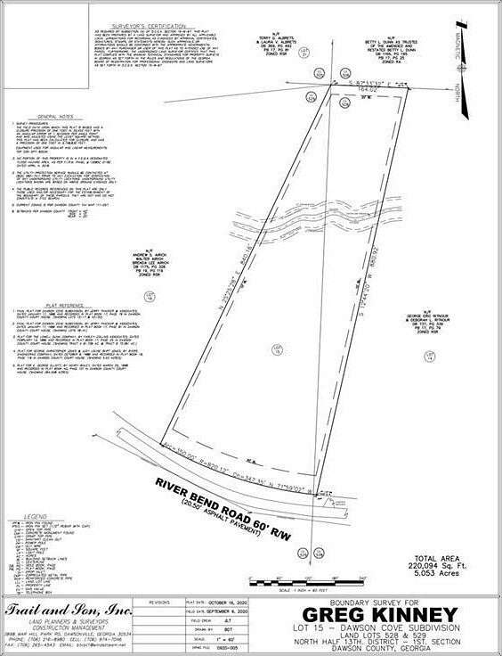 5.05 Acres of Residential Land for Sale in Dawsonville, Georgia