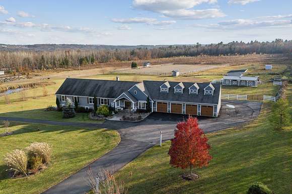 18.41 Acres of Land with Home for Sale in Oakland, Maine