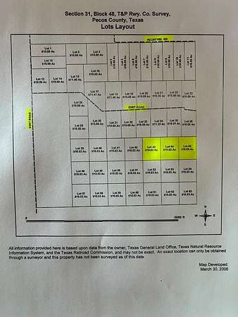 30 Acres of Land for Sale in Coyanosa, Texas