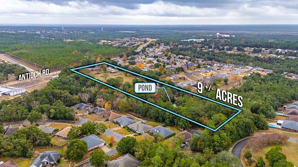 9.03 Acres of Land with Home for Sale in Crestview, Florida