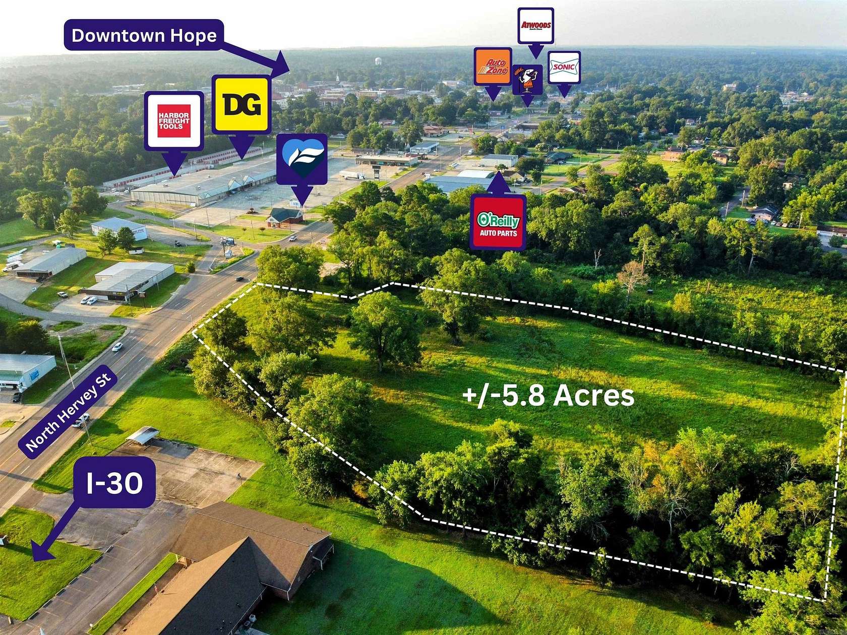 0.77 Acres of Commercial Land for Sale in Hope, Arkansas