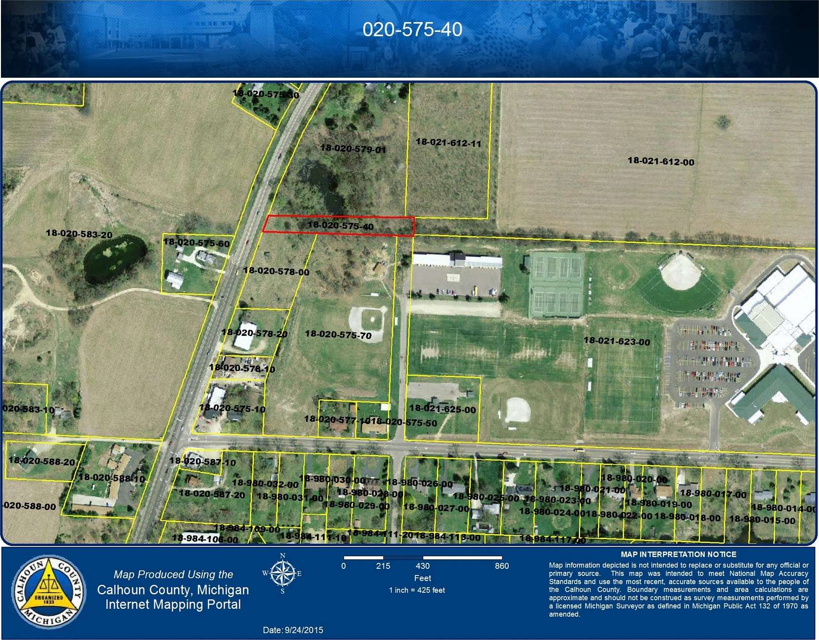 56.54 Acres of Agricultural Land for Sale in Battle Creek, Michigan