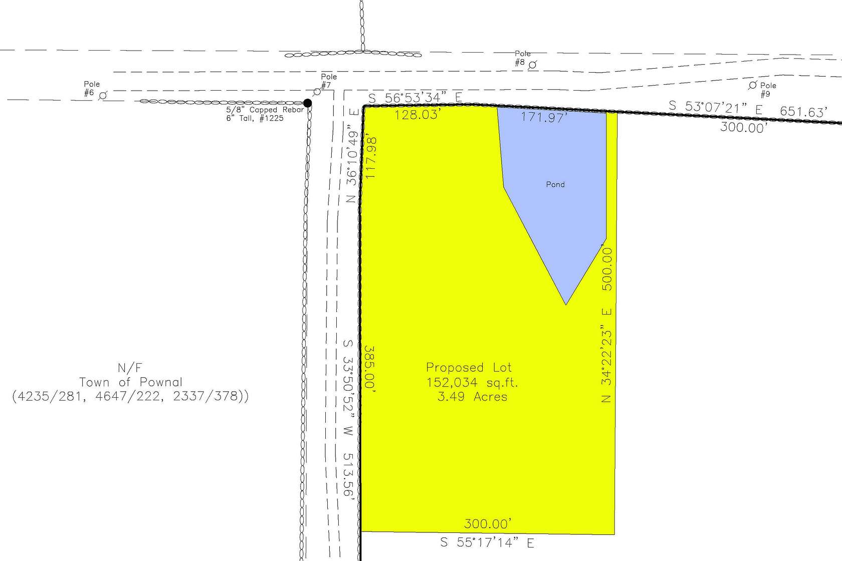 3.49 Acres of Residential Land for Sale in Pownal Town, Maine