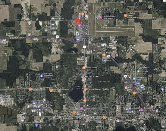 1.5 Acres of Commercial Land for Sale in Warsaw, Indiana