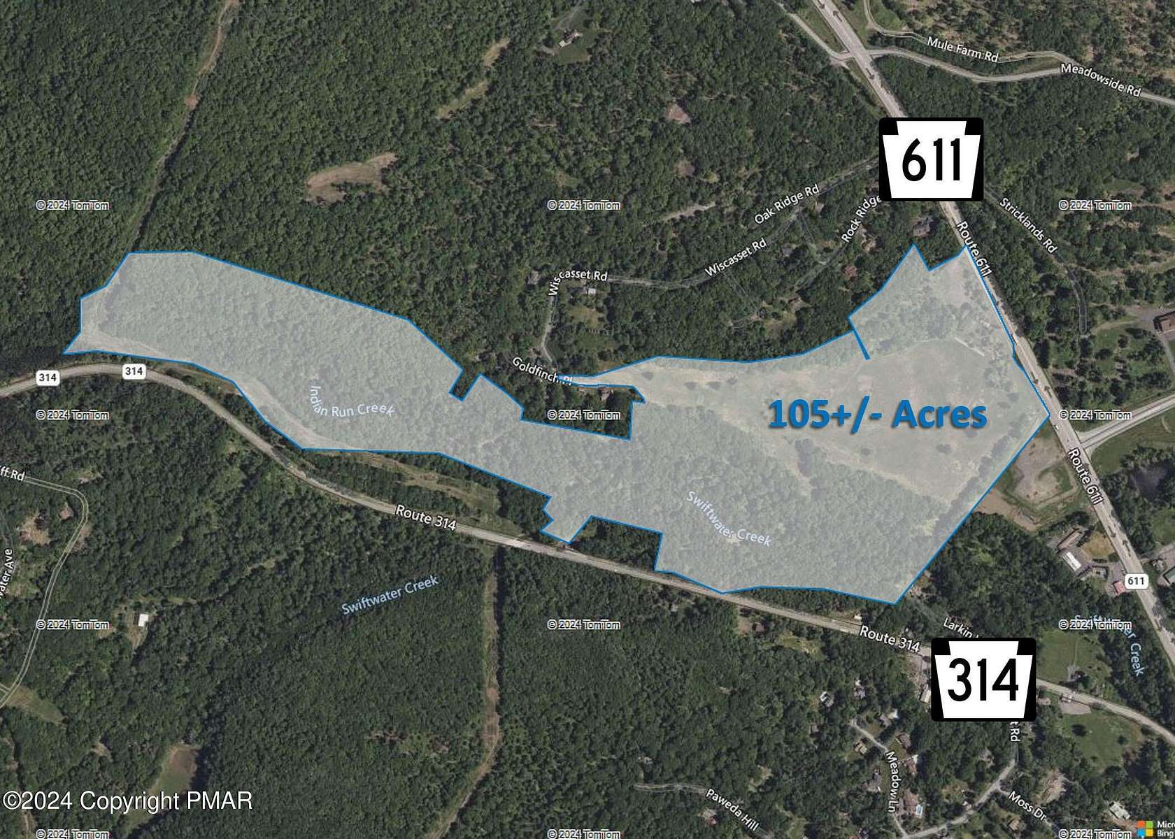 105.06 Acres of Land for Sale in Mount Pocono, Pennsylvania