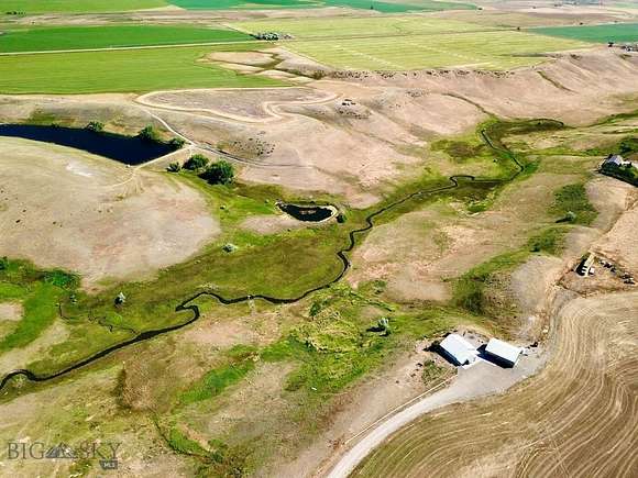 224.12 Acres of Agricultural Land with Home for Sale in Fort Shaw, Montana