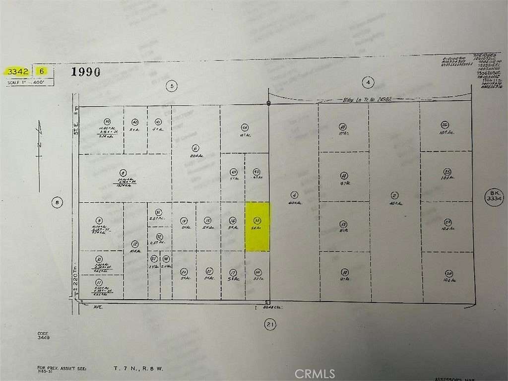 5.271 Acres of Residential Land for Sale in Lancaster, California