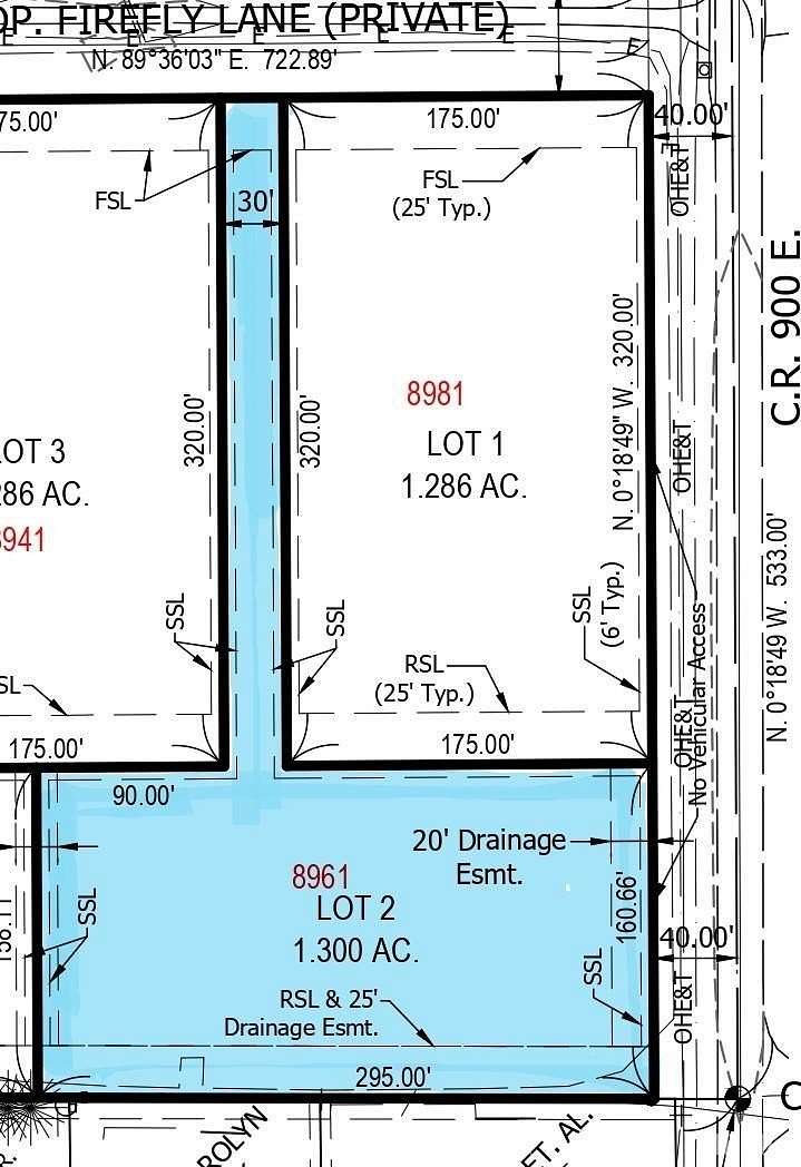 1.3 Acres of Residential Land for Sale in Lafayette, Indiana