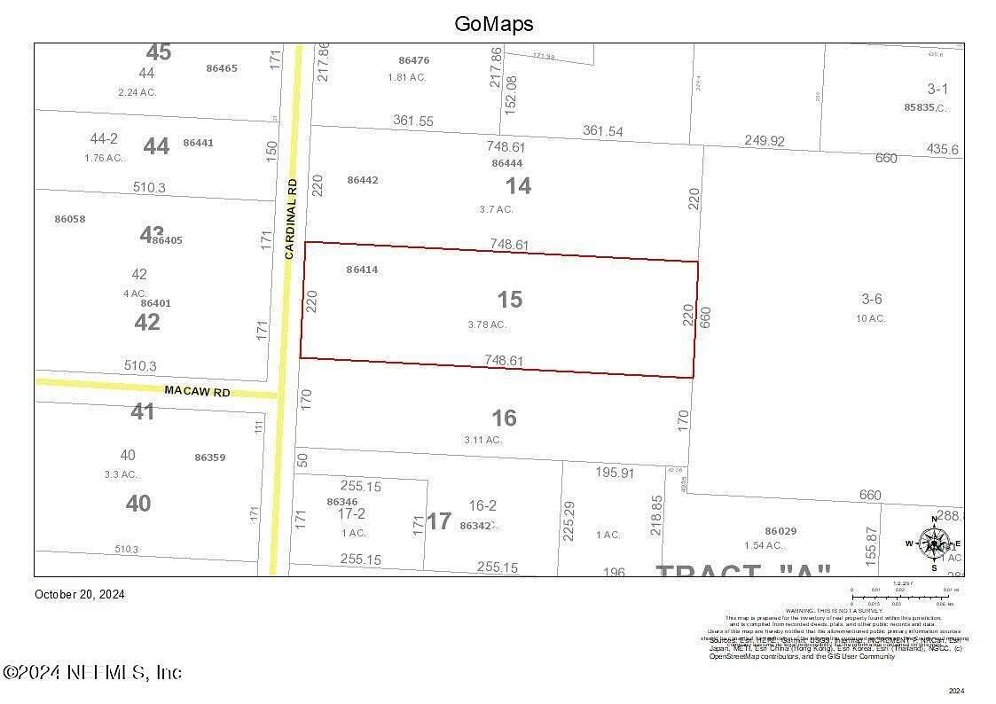 3.78 Acres of Mixed-Use Land for Sale in Yulee, Florida