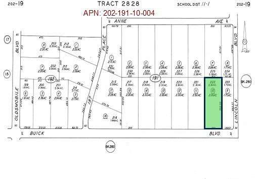 2.3 Acres of Residential Land for Sale in California City, California