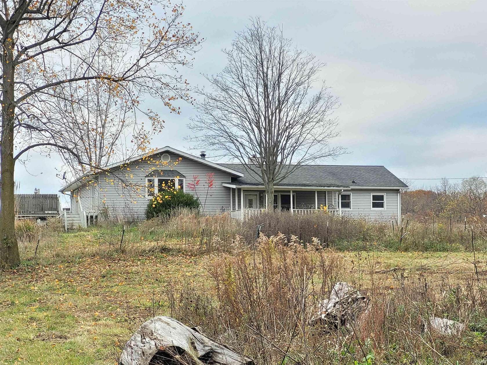 5.24 Acres of Residential Land with Home for Auction in New Carlisle, Indiana