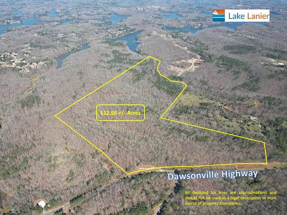 112.66 Acres of Land for Sale in Dawsonville, Georgia