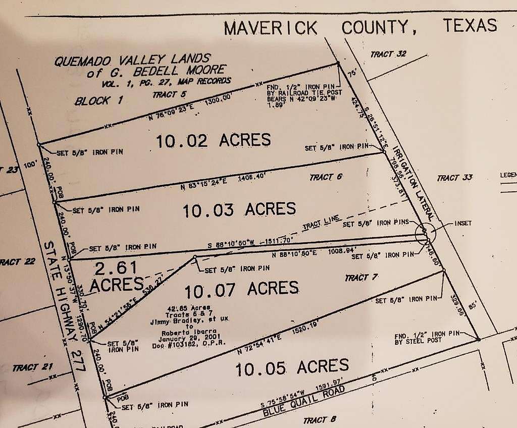 42.85 Acres of Agricultural Land for Sale in Quemado, Texas