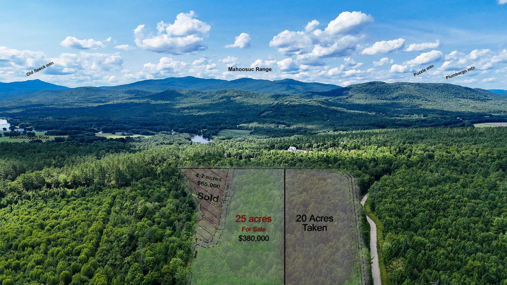24.4 Acres of Land for Sale in Bethel, Maine