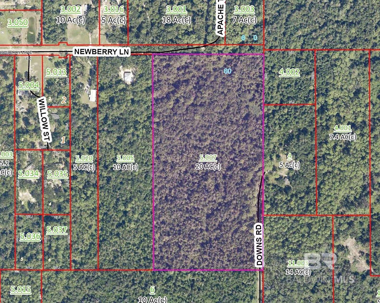 20.053 Acres of Recreational Land for Sale in Foley, Alabama